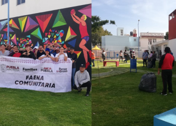SMDIF Cuautlancingo encabeza faena comunitaria