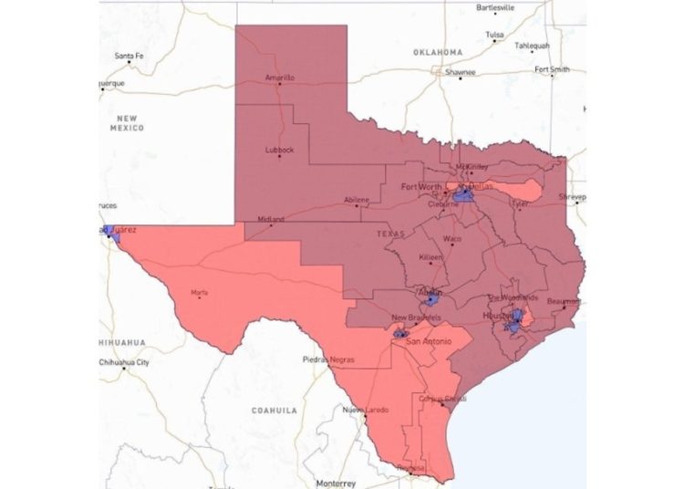 Senado estatal de Texas aprueba un nuevo mapa electoral del Congreso