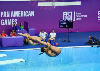 Mía y Lía Cueva conquistan el oro en clavados sincronizados de Panamericanos Junior 2025