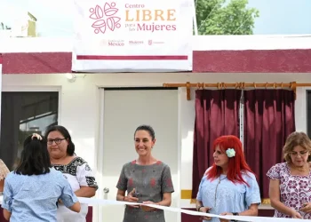 Claudia Sheinbaum en Campeche inaugura centro libre la las mujeres