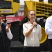 Claudia Sheinbaum da banderazo a nuevos trenes de repavimentación