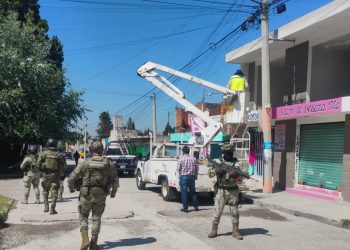 Marina, Sedena, Policía Estatal y Municipal desarticulan equipos de video vigilancia no autorizados en Cuautlancingo