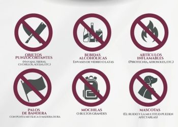 Estos son los objetos que no podrás ingresar al Grito de Independencia