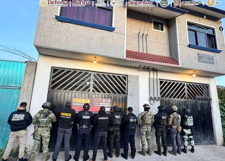 Operativo conjunto en el EDOMEX detienen a 5 de célula criminal