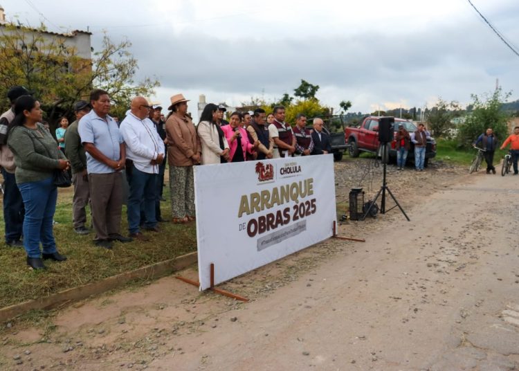 Con Tonantzin Fernández, avanza la transformación de la infraestructura en San Pedro Cholula