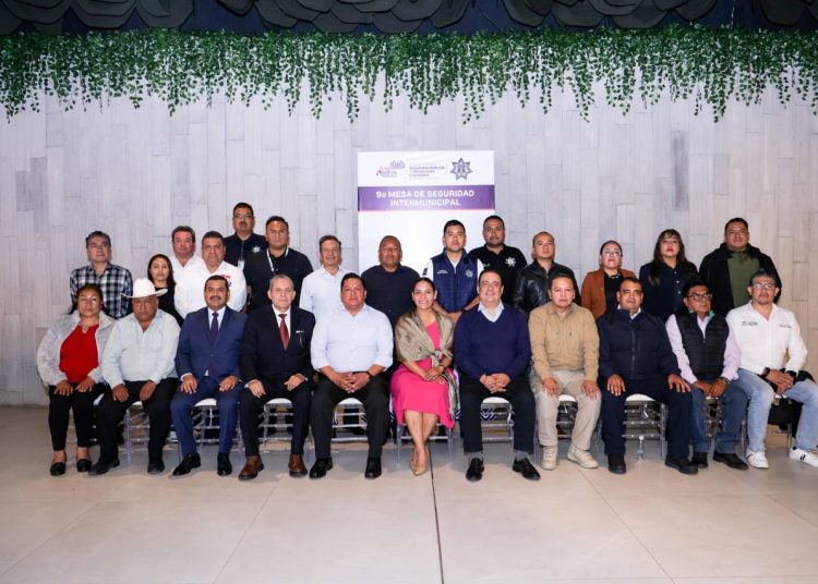 Avanzan estrategias de seguridad en municipios conurbados de Puebla con novena Mesa Intermunicipal