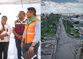 Omar Muñoz inicia obra de pavimentación en Sanctorum