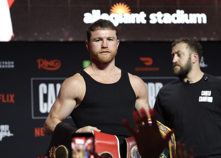Canelo defiende títulos ante Crawford