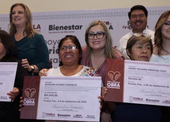 Julieta Vences entrega recursos para Programa de Obra Comunitaria