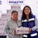 Lupita Cuautle entrega de focos ahorradores a 500 familias en San Andrés