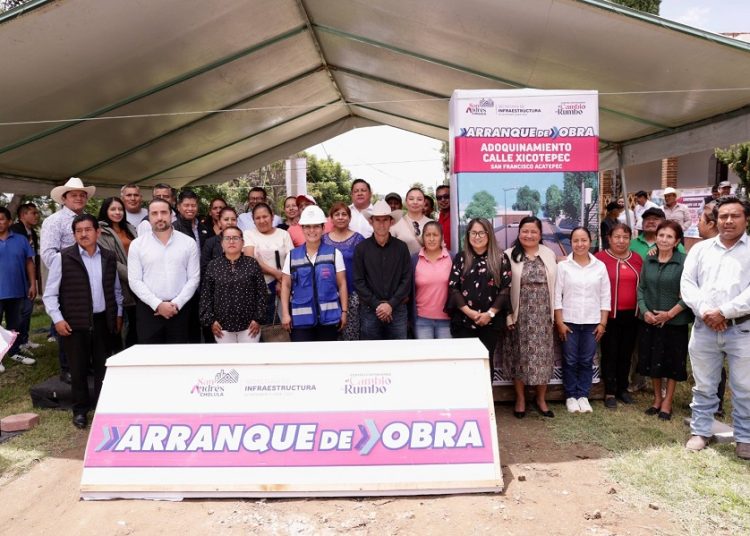 Lupita Cuautle continúa con mejora de infraestructura en San Andrés Cholula
