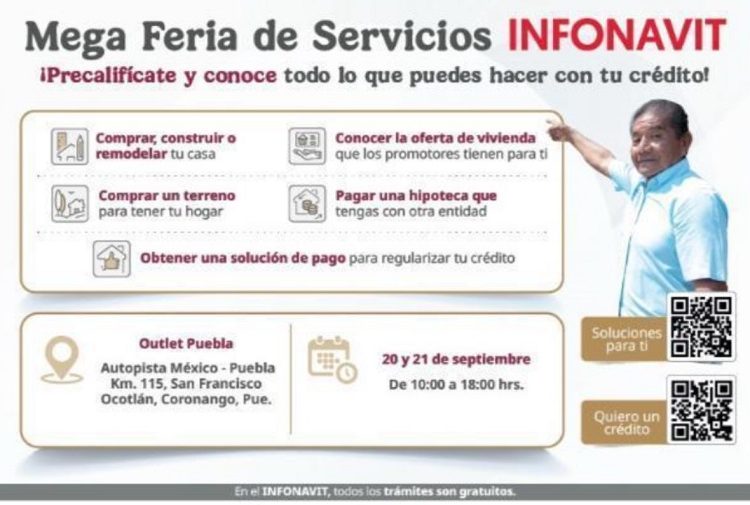Infonavit anuncia Mega Feria de Servicios en Coronango