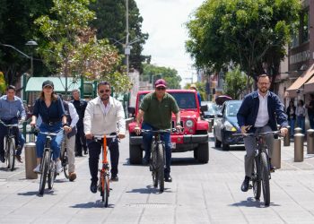 Ayuntamiento realiza rodada ciclista por el Día Mundial sin Automóvil