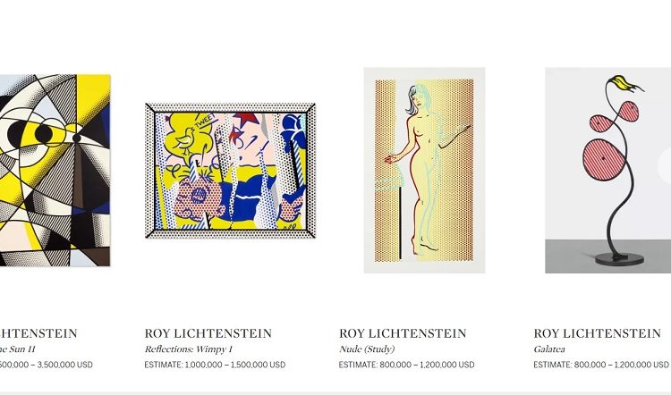 Subastarán casi un centenar de obras de Lichtenstein, con valor de 15 mdd