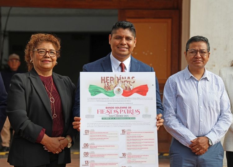 Omar Muñoz comienza festejos patrios en Cuautlancingo