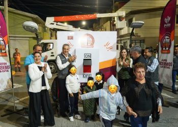 Inauguran modernización de luminarias led en San Baltazar Campeche