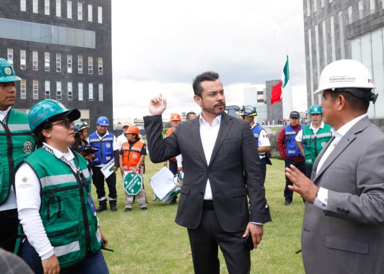Realiza PC estatal ensayo ante Simulacro Nacional 2025 en instalaciones del CIS