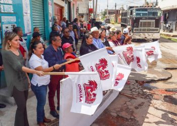 Tonantzin inicia la rehabilitación de la calle Revolución en Santa Bárbara Almoloya