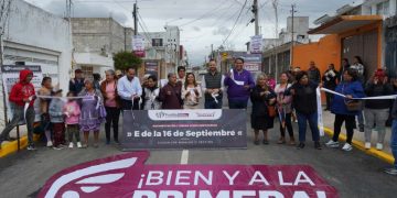 Entrega Gobierno de la ciudad calles en Guadalupe Hidalgo Segunda Sección