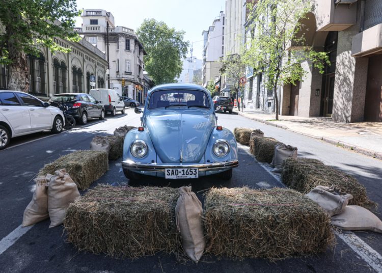 Fusca celeste de Pepe Mujica sale a la calle como homenaje