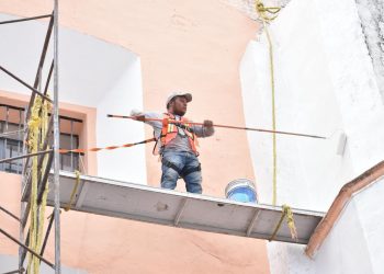 Realiza Gobierno de la Ciudad trabajos de mantenimiento para preservar templos del Centro Histórico