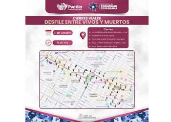 Implementará la SSC cierres viales por la realización del Desfile “Entre Vivos y Muertos”