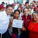 Claudia Sheinbaum supervisa entrega de apoyos en La Ceiba