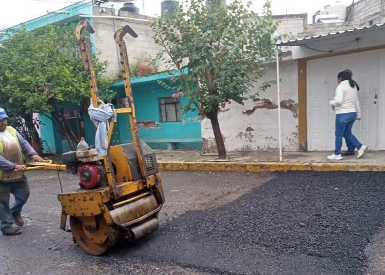 Campaña Capitalina Bacheando Puebla: mantenimiento vial 24/7