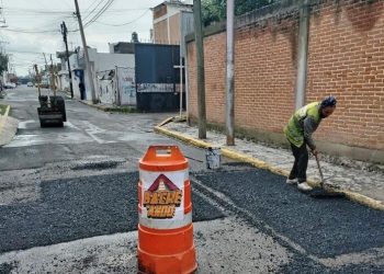 Bacheando Puebla fortalece infraestructura vial en el norte de la ciudad