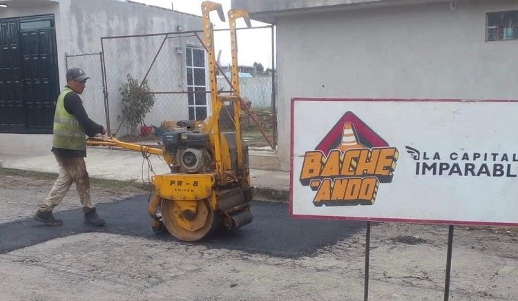 Bacheando Puebla, estrategia de mantenimiento vial