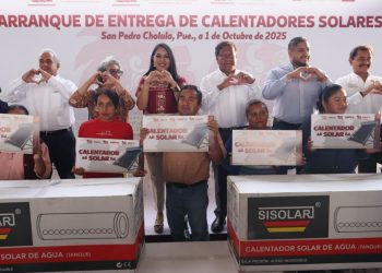 2 mil familias cholultecas beneficiadas con  calentadores solares gratuitos