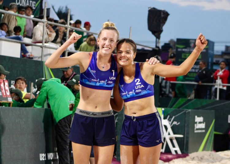 Pérez-Jackson de EE. UU. conquistan Mundial de Voleibol de Playa Sub-21 (Video)
