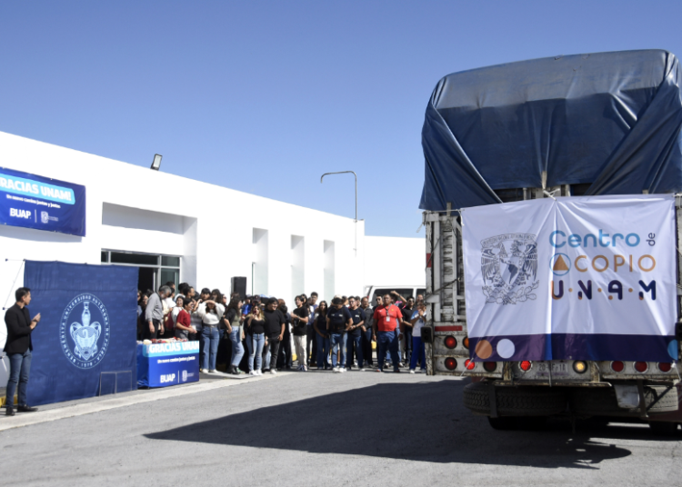 BUAP recibe víveres de la UNAM para damnificados de la Sierra Norte