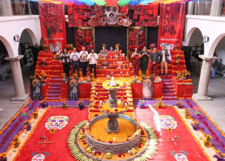San Pedro inaugura su Ofrenda Monumental dedicada a víctimas de la Matanza de Cholula