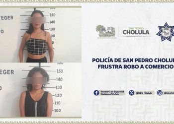 Policía de San Pedro Cholula frustra robo a comercio