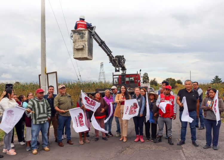 Arranca Tonantzin Fernández la rehabilitación del alumbrado público