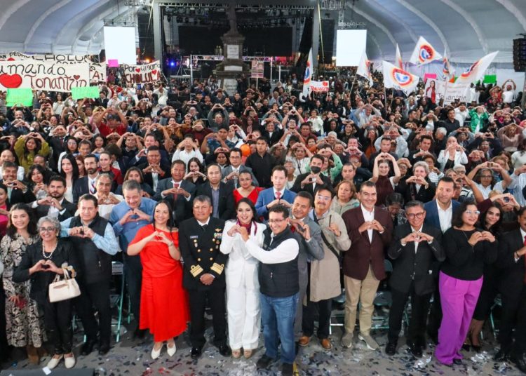 Tonantzin Fernández rinde su Primer Informe de Gobierno ante miles de cholultecas