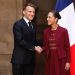 Sheinbaum recibe a Macron en Palacio Nacional
