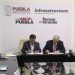 Infraestructura e ISSSTEP firman convenio para obra a favor de derechohabientes