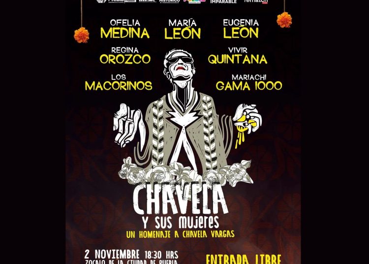 Puebla capital rinde tributo a Chavela Vargas en el cierre del Festival la Muerte es un Sueño