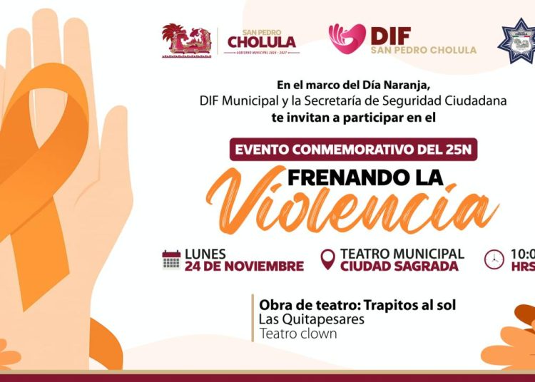 “Frenando la violencia”: actividades por la igualdad y el respeto en San Pedro Cholula