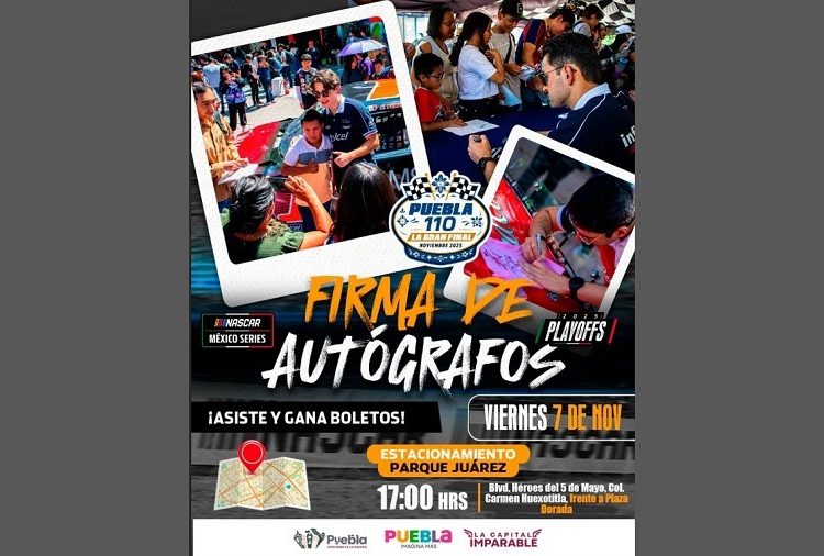 Invitan a firma de autógrafos con pilotos de la NASCAR
