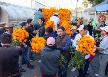 Gobierno de Tonantzin Fernández entrega flores en panteones municipales