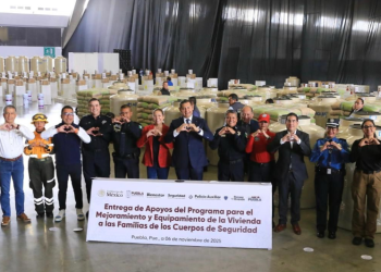 Entregan 110 millones para mejora de vivienda de familias a cuerpos de seguridad