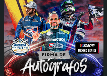 Ayuntamiento organiza firma de autógrafos con estrellas de NASCAR México Series