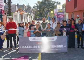 San Pablo Xochimehuacán cuenta con nueva rehabilitación de calle
