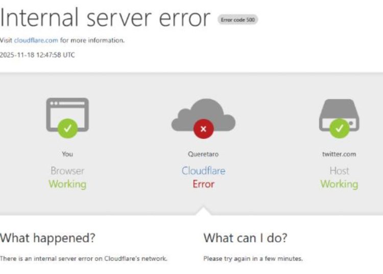 Millones de usuarios experimentan problemas por fallo de Cloudflare