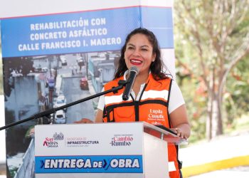 Lupita Cuautle renueva vialidad para mejorar la movilidad en Concepción Guadalupe