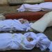 Niños palestinos yacen muertos en el Día Mundial de la Infancia