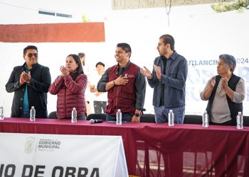 Omar Muñoz inicia obra de captadores pluviales en la Telesecundaria Alatorre
